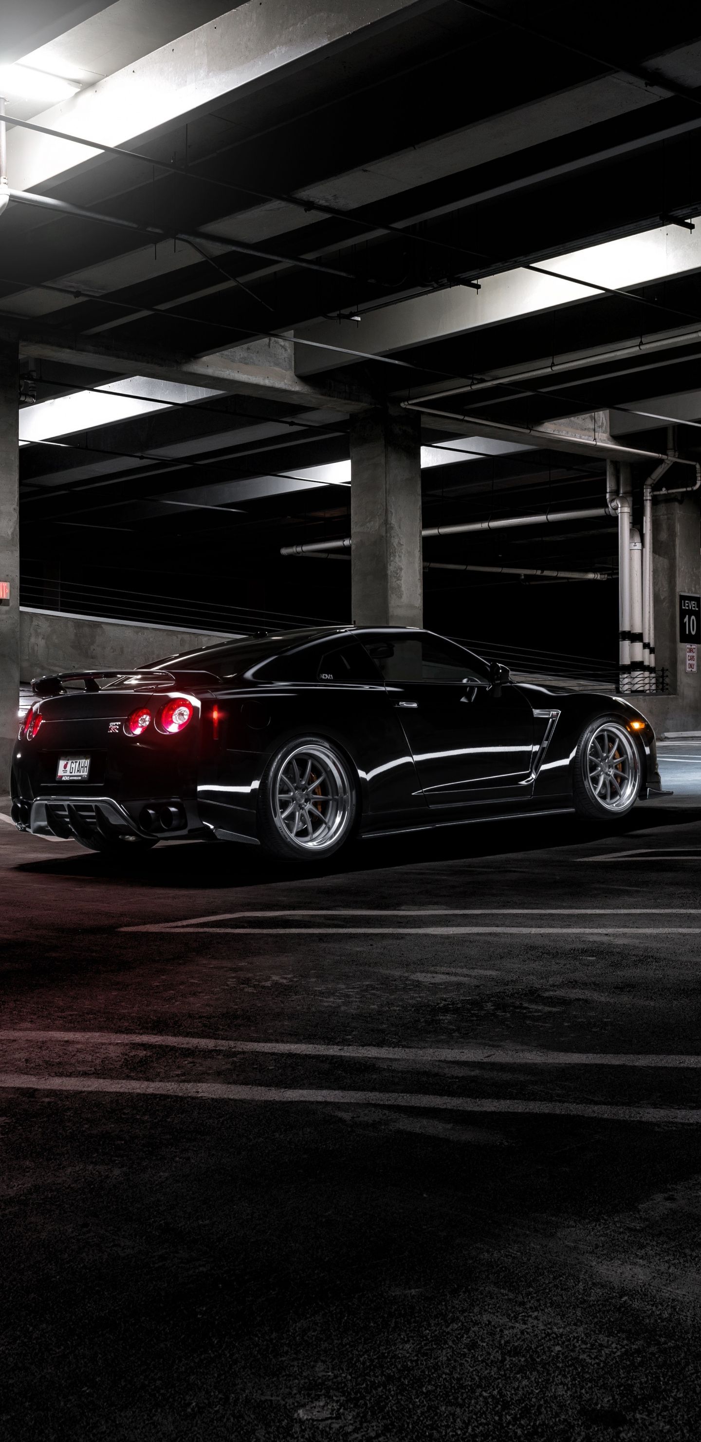 1440x2960 Download 1440x2960 wallpaper black, car, nissan gt-r, samsung