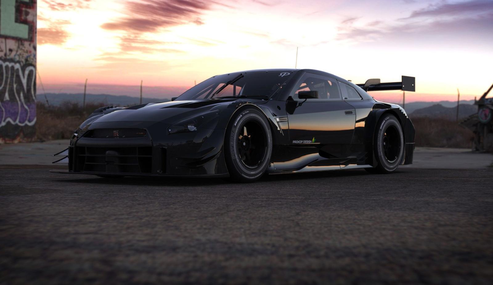 1920x1110 Wallpaper of Nissan GTR, Vehicle, Black, SportCar background & HD