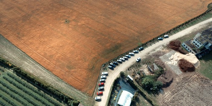 3840x2160 harvested field field aerial and farm hd 4k wallpaper and background