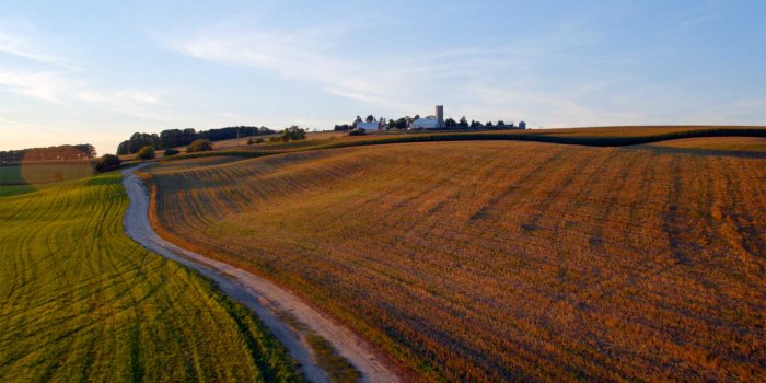 1920x1080 Aerial photo of farm land in Michigan. - PSC