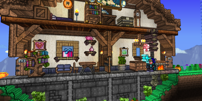 1920x1080 I recently downloaded the 3D terraria mod and this is one of my