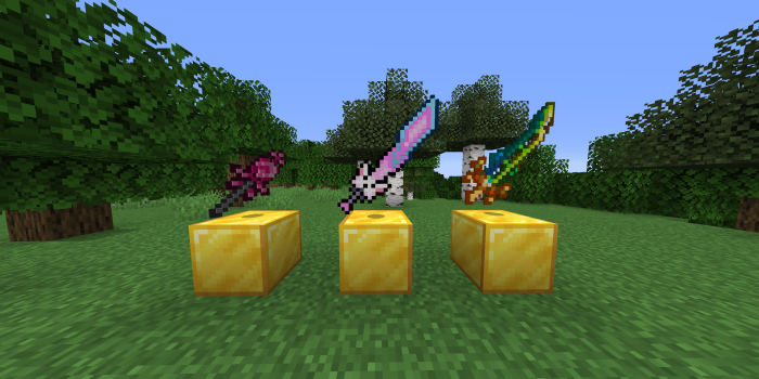 2560x1440 The 3D Terraria weapon resource pack for minecraft is downloadable