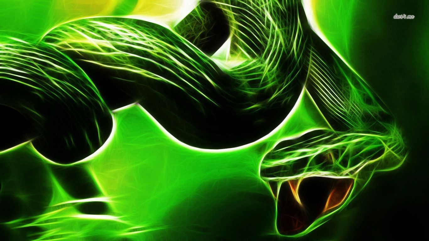 1366x768 Neon snake HD wallpaper (With images) | Neon wallpaper, Snake
