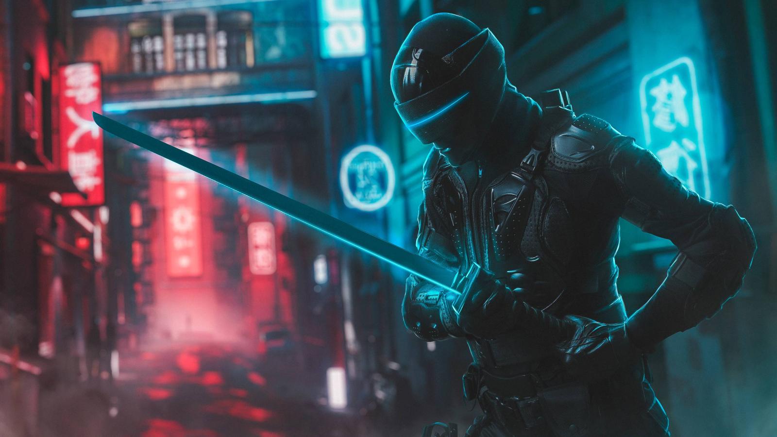 3000x1688 Snake Eyes Neon Cosplay Wallpapers | HD Wallpapers