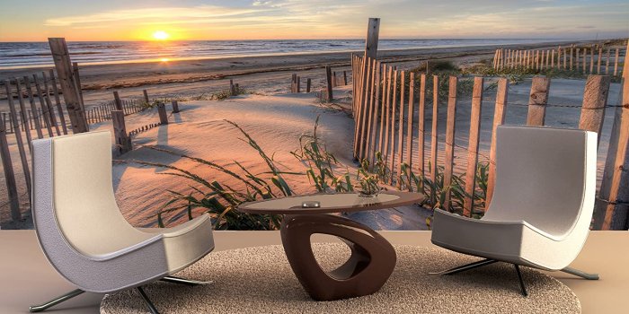 1500x1110 Wallpaper Mural Outer Banks Beach Sunrise Sand Dunes Wall Art