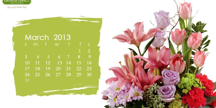 1920x1080 Freebie Friday: Free March 2013 Desktop Wallpaper Calendars
