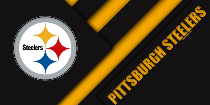 3840x2400 Download wallpapers Pittsburgh Steelers, 4k, AFC North, logo, NFL