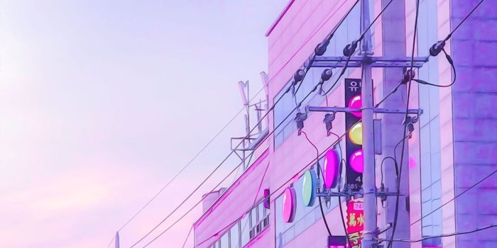 1080x1349 Vaporwave lofi style image from Seoul, South Korea. #seoul
