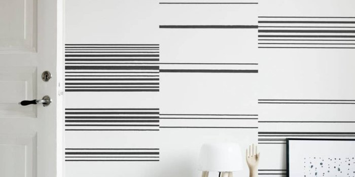 1049x1400 Kallio Black | Sandberg Wallpaper