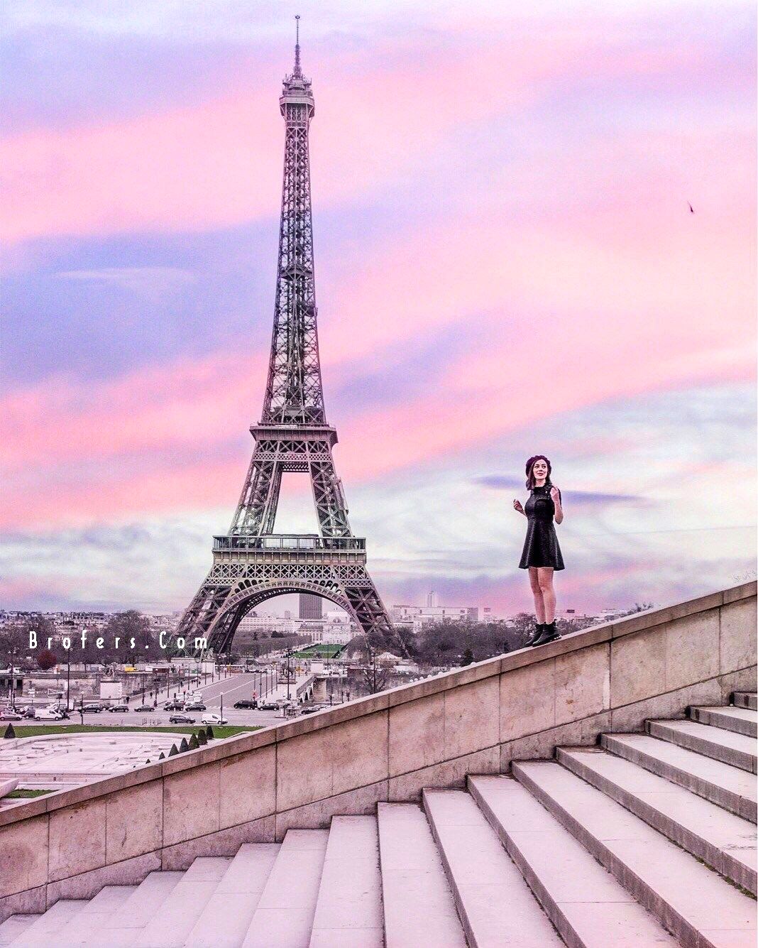 1068x1335 Eiffel Tower Amazing Pink Wallpapers And Pictures 2020-2021