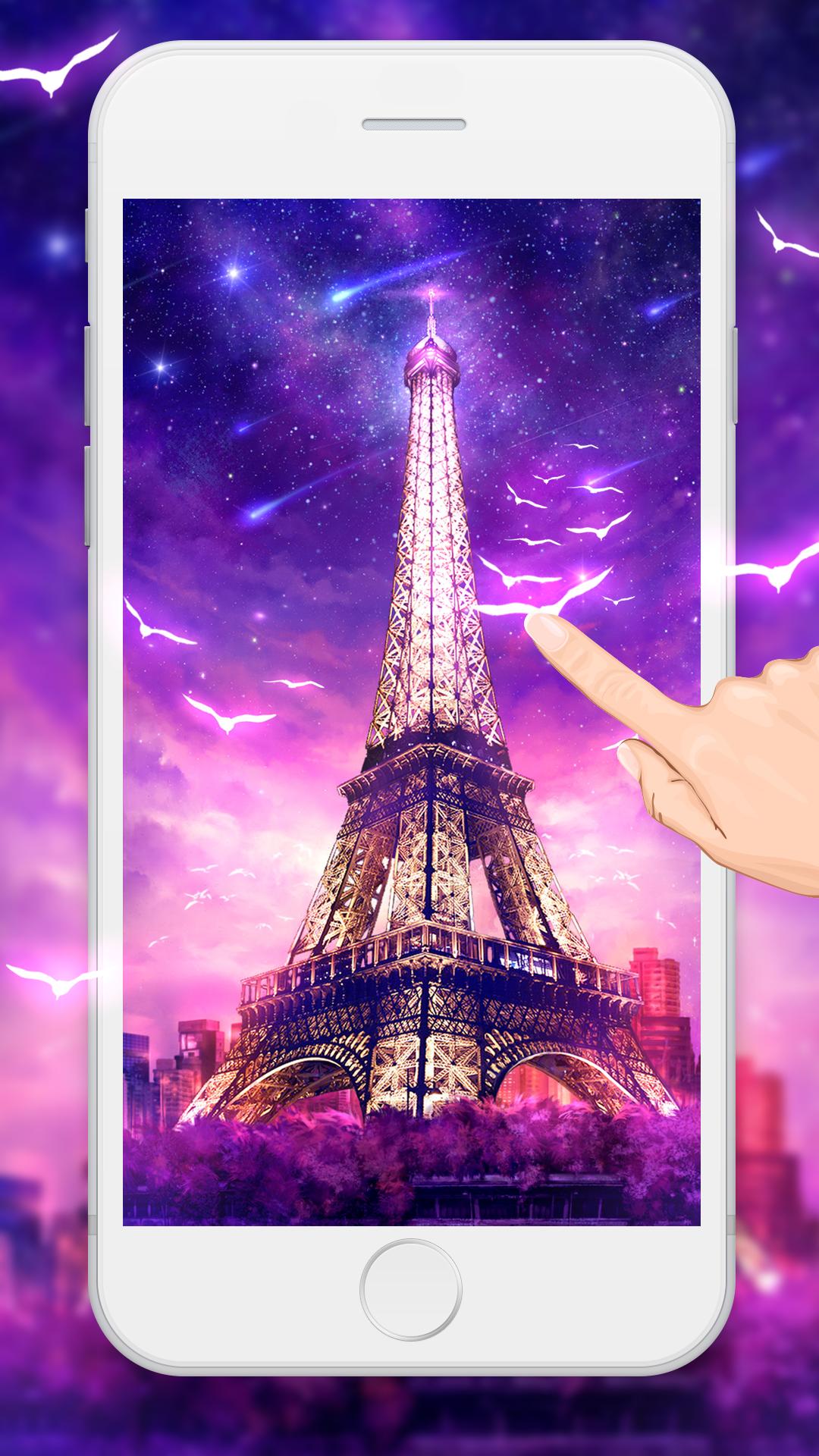 1080x1920 Amorous Eiffel Sunset Live Wallpaper for Android - APK Download