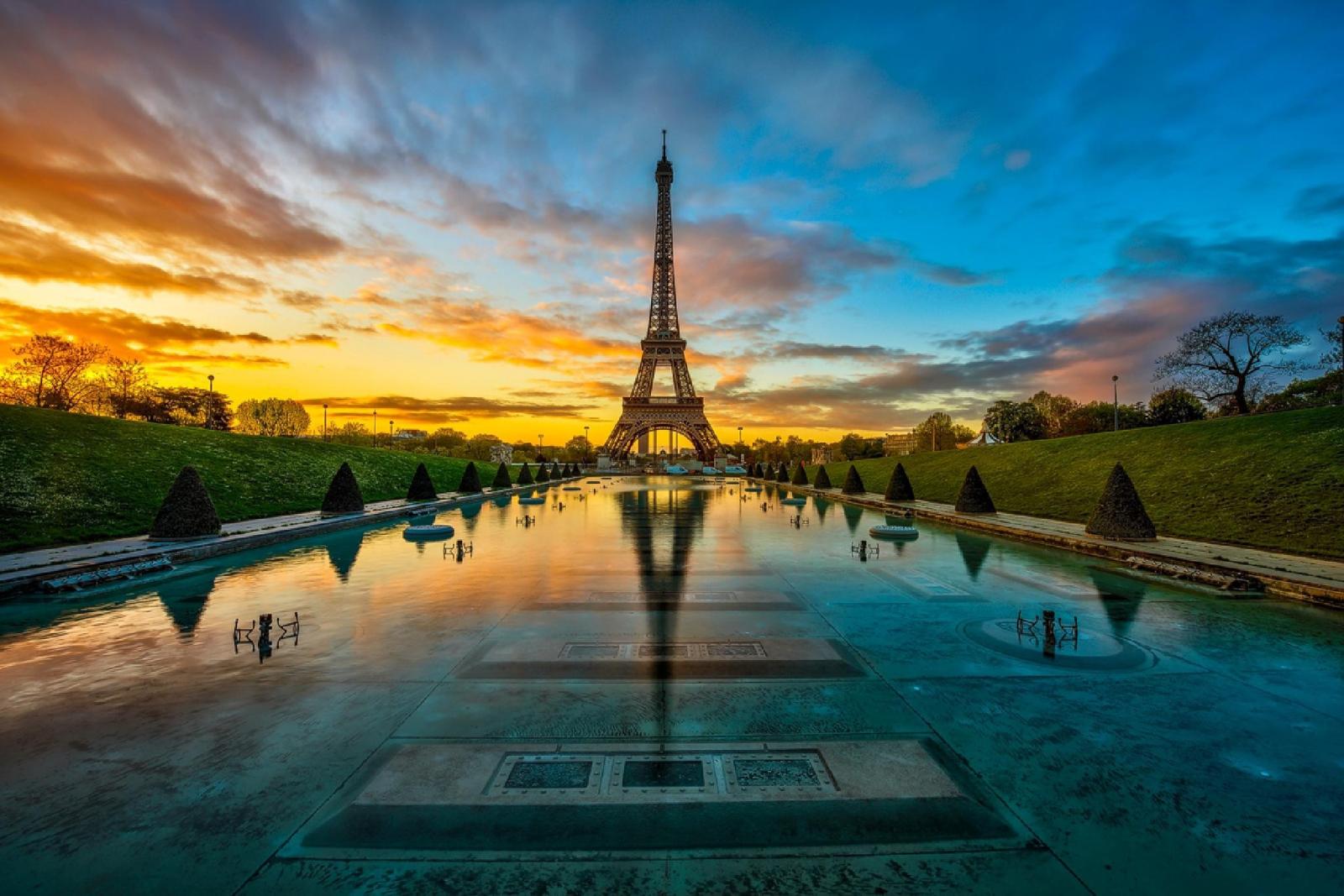 2048x1367 Nature First Tower Saw Paris Sky Time Eiffel Sunset - Paris Sunset