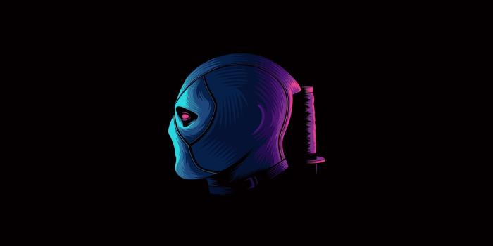2560x1440 Deadpool Neon Minimal Wallpaper, HD Minimalist 4K Wallpapers