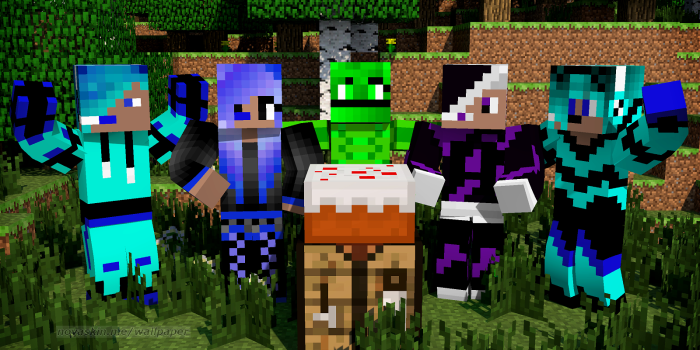 1600x1000 all of my skin that i made and happy birthday | Minecraft