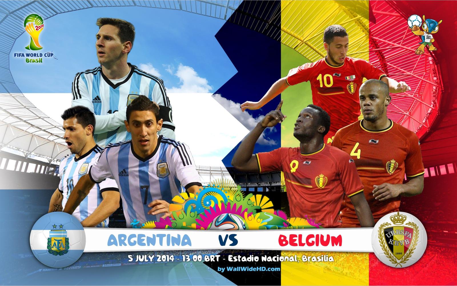 3840x2400 Argentina-vs-Belgium-2014-World-Cup-Quarter-finals-Football