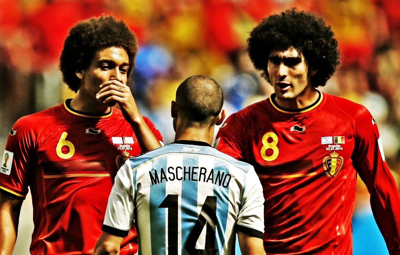 1332x850 Wallpaper Mascherano, Football, Marouane Fellaini, Axel Witsel