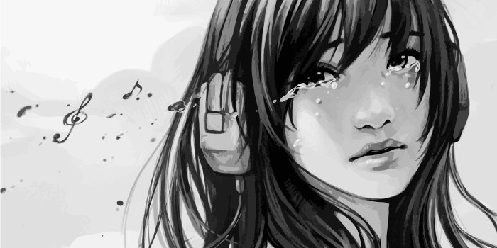 3456x2160 Anime Wallpaper Black And White Girl in 2020