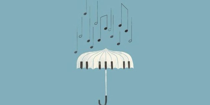 750x1334 Piano Umbrella Illustration iPhone 6 Wallpaper HD - Free Download