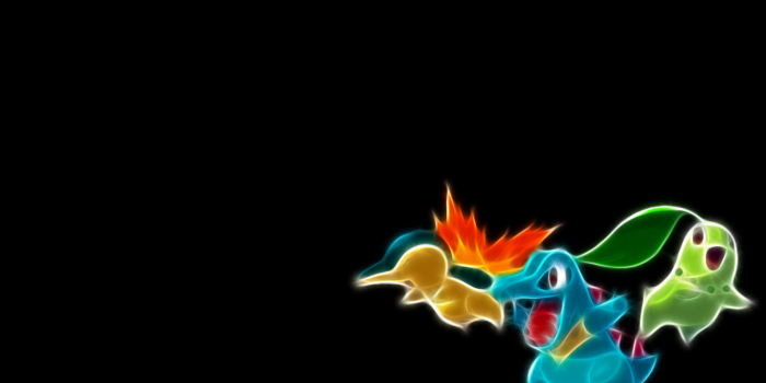 1366x768 Free download Pokemon Academy 2nd gen starter wallpaper link