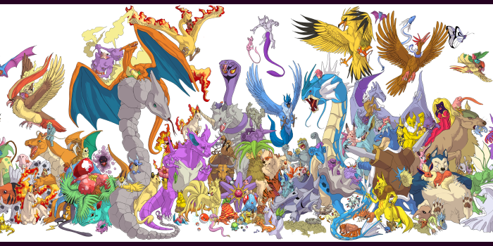 4860x1760 Pokemon Gen 1 Wallpaper posted by Christopher Anderson