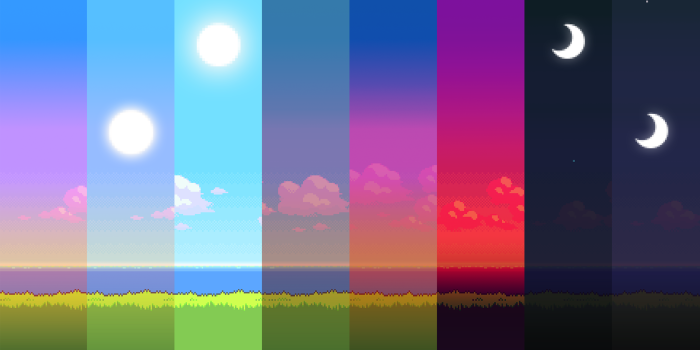 1920x1080 UPDATE: New version of the '8Bit Day' Wallpaper Set. Pixel