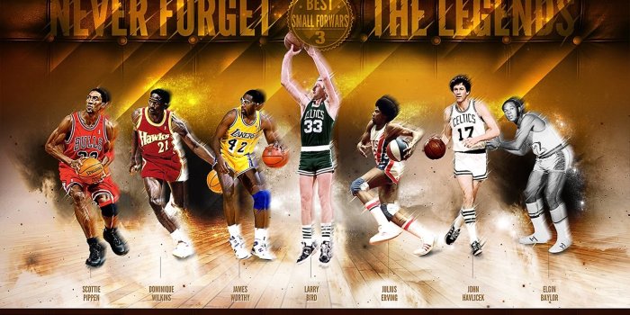 1366x768 Greatest NBA Small Forwards Of All Time Wallpapers Desktop Background