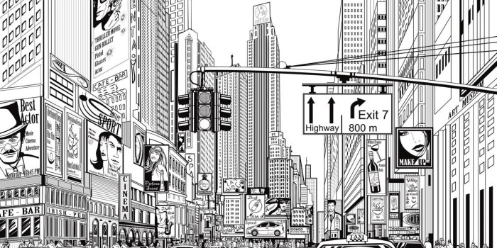 1333x880 Cartoon City | R10621 | Rebel Walls