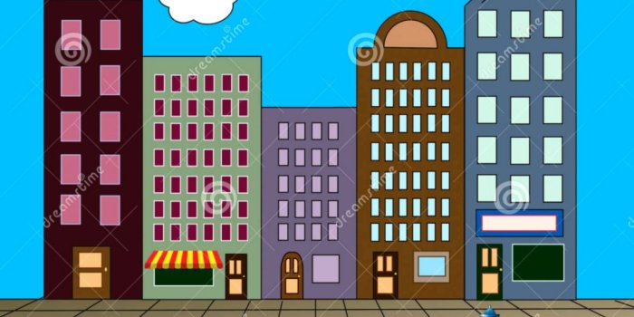1183x1274 City Street Cartoon | Amazing Wallpapers