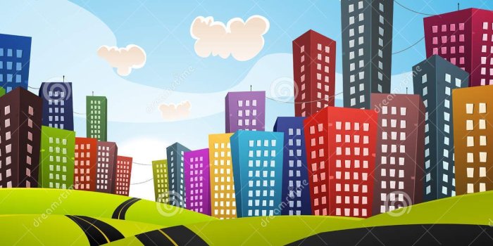 1300x1117 high resolution wallpapers for printing CARTOON STREET SCEEN