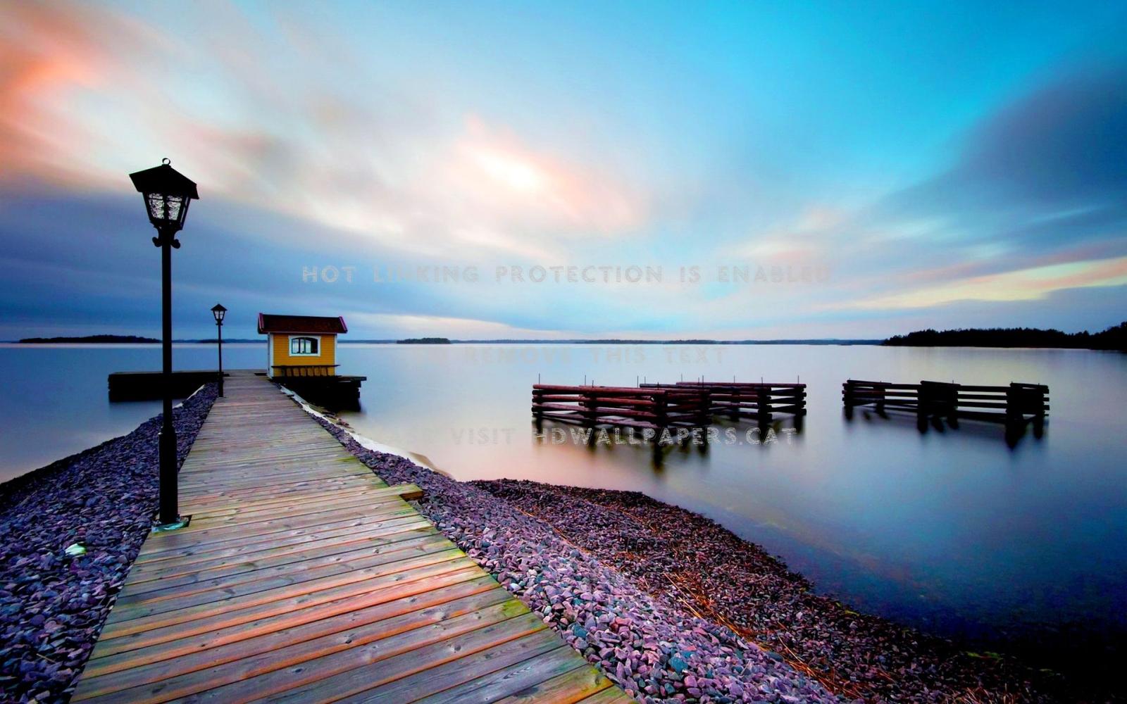 1920x1200 peaceful place landscape lake bridge pier