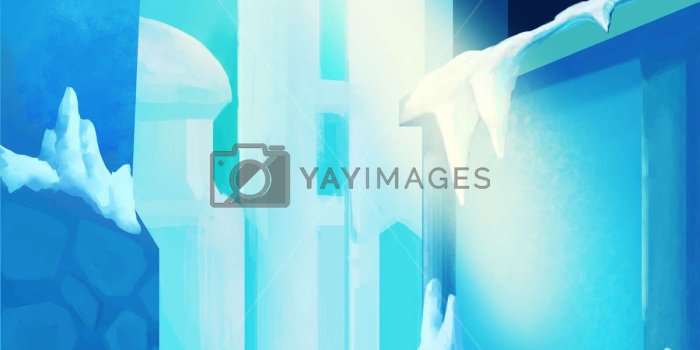 1200x1600 Illustration: A strange street, in a Far Far away city. Fantastic