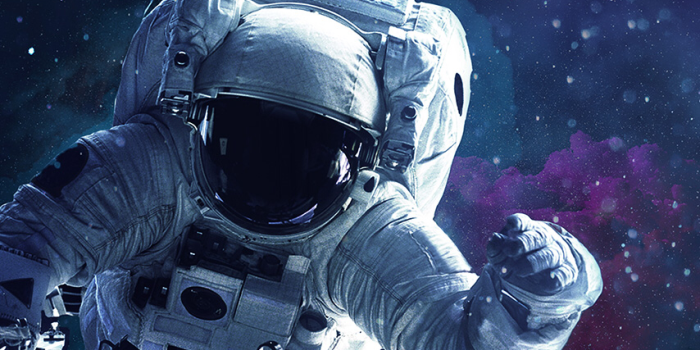 854x1590 An astronaut floating around in space | Astronaut art, Space art