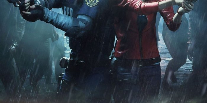 1080x1920 Resident Evil 2 Remake, PS4 game, rain, zombies 1080x1920 iPhone 8