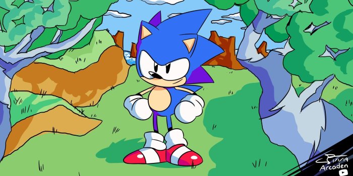 1920x1080 Do I need a reason to draw Sonic CD art? (Coincidentally, Happy