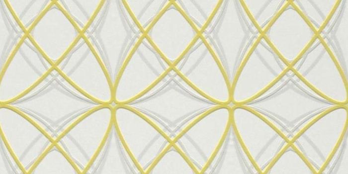 1000x935 Yellow White & Grey Textured Retro Geometric Wallpaper - 10m Roll