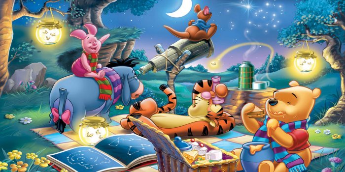3840x2400 Disney Picture Winnie The Pooh And Friends Lantern Telescope