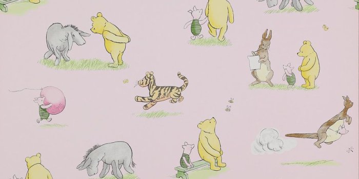 900x1000 Jane Churchill - Winnie the Pooh & Friends Wallpaper