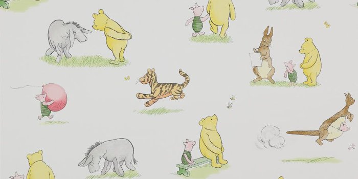 900x1000 Jane Churchill - Winnie the Pooh & Friends Wallpaper