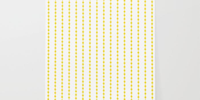 1500x1500 Geometric Droplets Pattern Linked - Summer Sunshine Yellow on