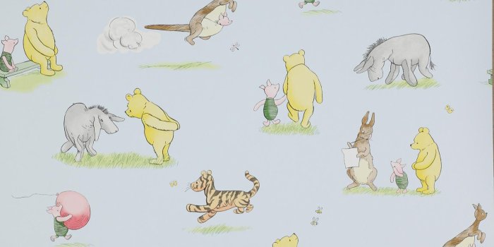 1600x1600 Jane Churchill J127W-03 Winnie the Pooh and Friends Wallpaper