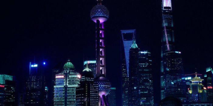 1125x2436 China night city iPhone X Wallpapers Free Download