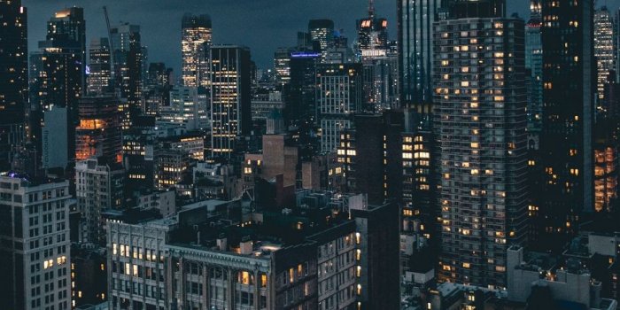 938x1668 Wallpaper Night City, Skyscrapers, City Lights, New - New York