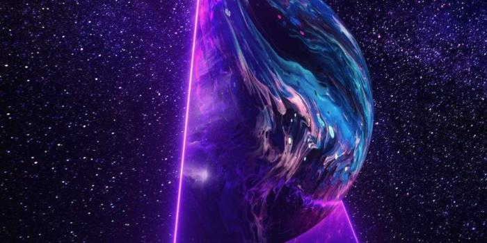 900x1600 Triangle Planet iPhone Wallpaper | Neon wallpaper, Art wallpaper