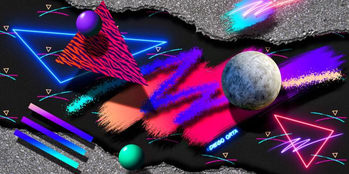 2560x1440 Neon Planets Wallpaper 47381 - Baltana