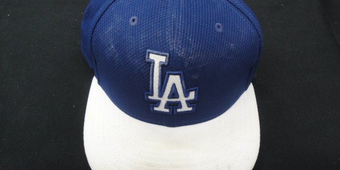 2048x1536 86 L.A. Dodgers Game Used Official MLB Baseball Cap Hat size 7 1/8