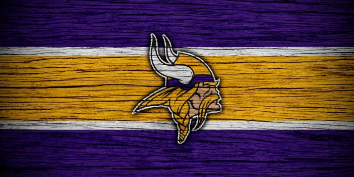 3840x2400 Download wallpapers Minnesota Vikings, 4k, wooden texture, NFL