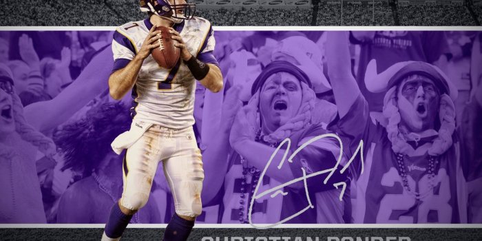 1920x1080 Minnesota Vikings Christian Ponder HD Background Wallpapers Free