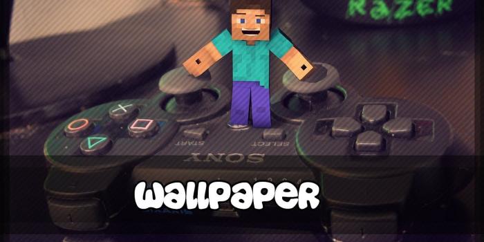 1280x720 Minecraft Wallpaper | Steve plays PS3