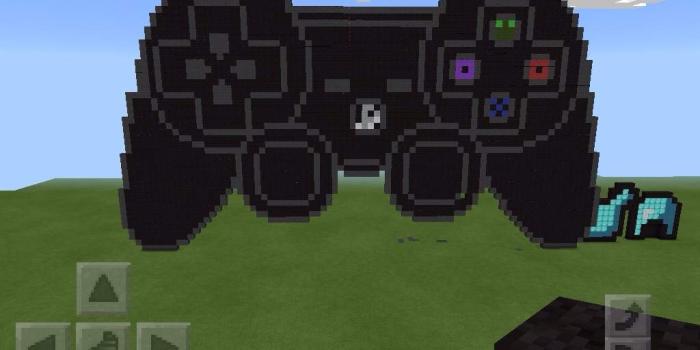 1024x768 PS3 controller pixel art | Minecraft Amino