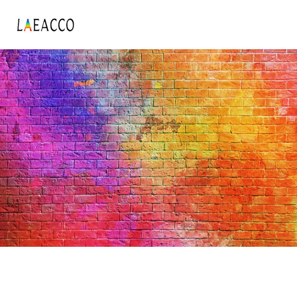 1000x998 Laeacco Brick Wall Colorful Graffiti Wallpaper Party Decor Baby